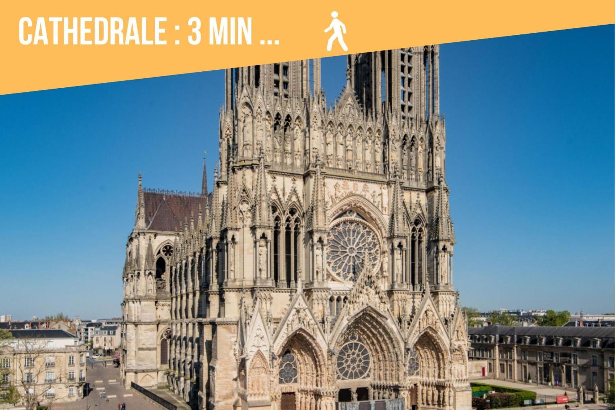 So Guest- Pepite De Charme Proche Cathedrale, Climatisation Parking Reims Exterior foto